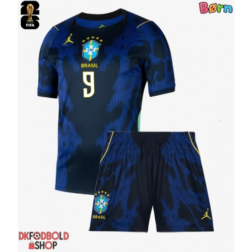 Brasilien Matheus Cunha #9 Udebanesæt Børn VM 2026 Kort ærmer (+ korte bukser)